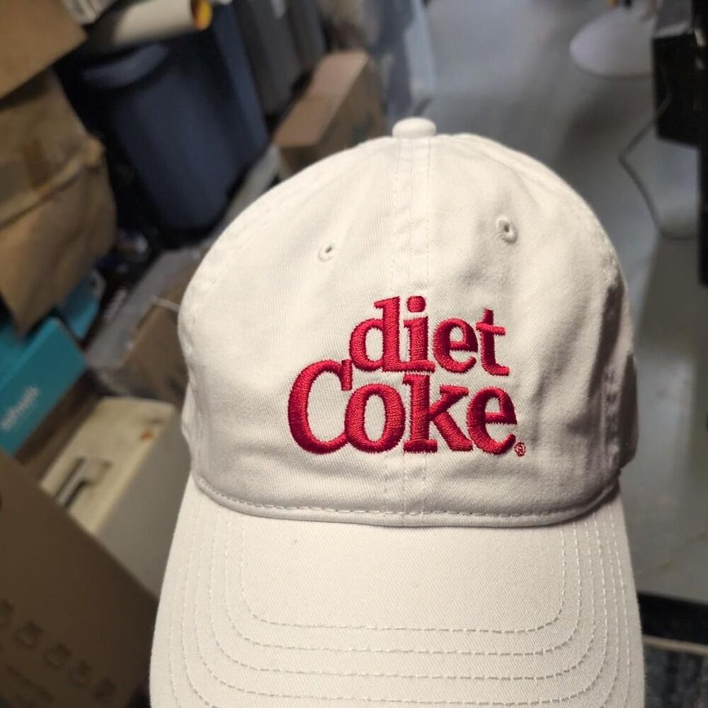 Coca-cola Men's White and Cream Hat